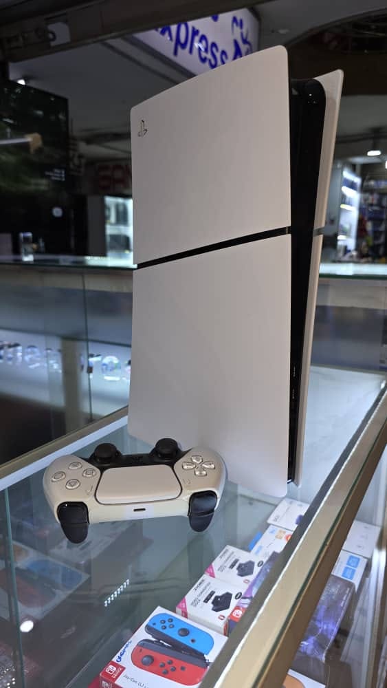 Gaming console on glass display at Runda